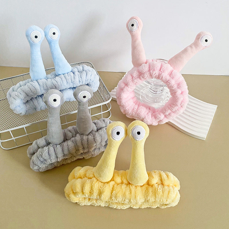 Wholesale Cartoon Snail Coral Velvet Headband